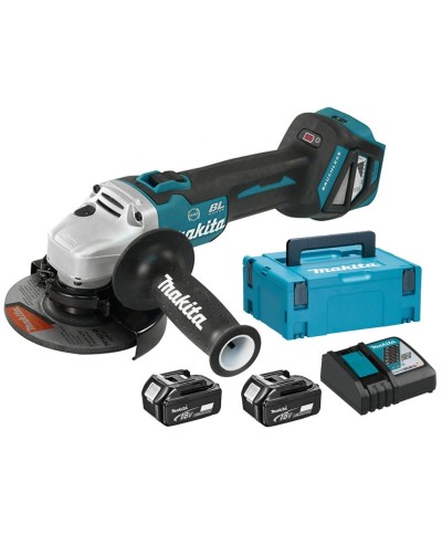 Ferramenta1.com | Makita smerigliatrice  18v c/2 batt. 5ah dga513rtj - PZ 1