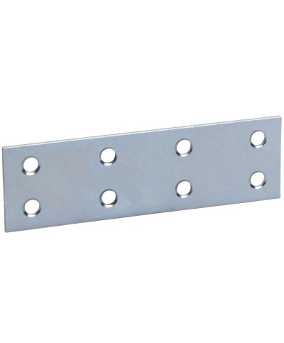 Ferramenta1.com | Piastrina dritta zincata 8 fori 100 mm - PZ 50