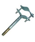 Ferramenta1.com | Staffa con tassello tubo antenna 100 mm muro fig.4 - PZ 1