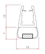Ferramenta1.com | Guarnizione per box doccia 2 m mod.411 - PZ 10