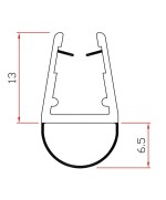 Ferramenta1.com | Guarnizione per box doccia 2 m mod.401 - PZ 10