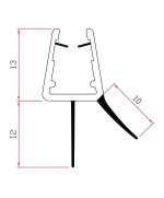 Ferramenta1.com | Guarnizione per box doccia 2 m mod.402 - PZ 10