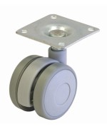 Ferramenta1.com | Ruota mobile d 40 mm sirio piastra grigio* - PZ 12