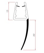Ferramenta1.com | Guarnizione per box doccia 2 m mod.405/22 - PZ 10