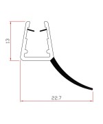 Ferramenta1.com | Guarnizione per box doccia 2 m mod.407 - PZ 10