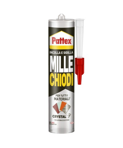Ferramenta1.com | Pattex millechiodi crystal cartuccia 290 g - PZ 12