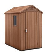 Ferramenta1.com | Casetta keter darwin eff legno brown 125,8x184,5x205 - PZ 1
