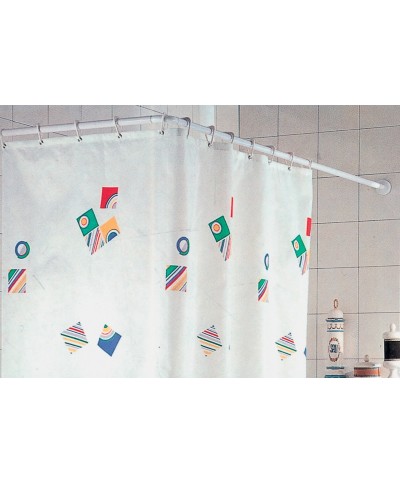 Ferramenta1.com | Telaio tenda doccia  80x 80 cm bianco - PZ 1