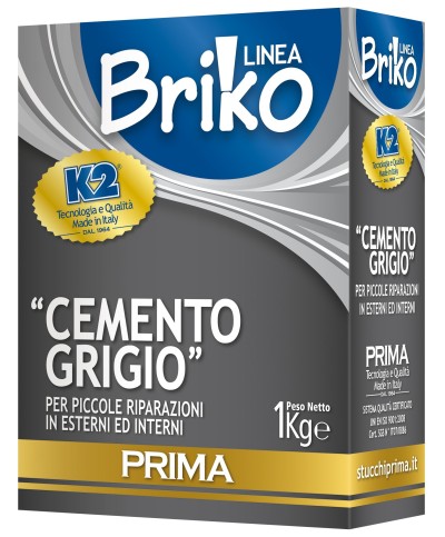 Ferramenta1.com | Linea briko cemento grigio da  1 kg - PZ 12