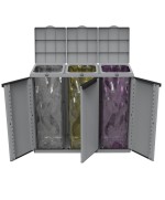 Ferramenta1.com | Pattumiera ecoline3 terry 3 ante 102x39xh89 cm - PZ 1