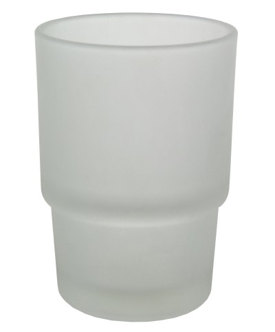 Ferramenta1.com | Bicchiere ricambio portaspazz. satinato tondo - PZ 1