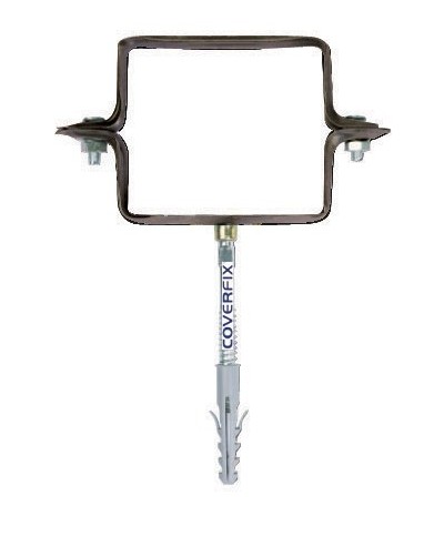 Ferramenta1.com | Collare p/discese pluviali quadro t. moro 100 mm - PZ 50