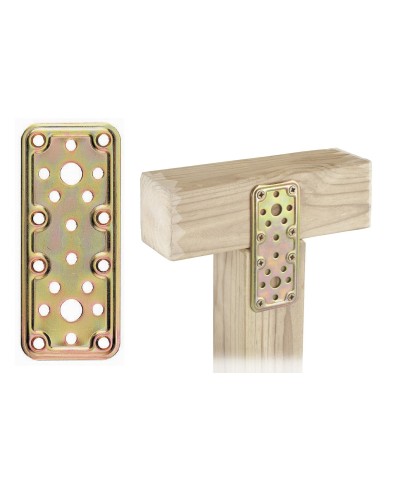 Ferramenta1.com | Piastra 770 diritta acciaio tropic  50x 80 mm - PZ 50