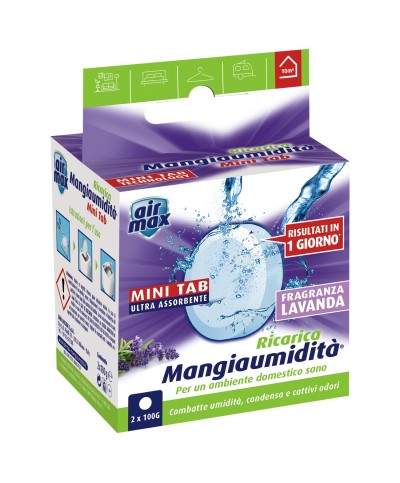 Ferramenta1.com | Airmax assorbiumidita ricarica minitab lavanda - PZ 6