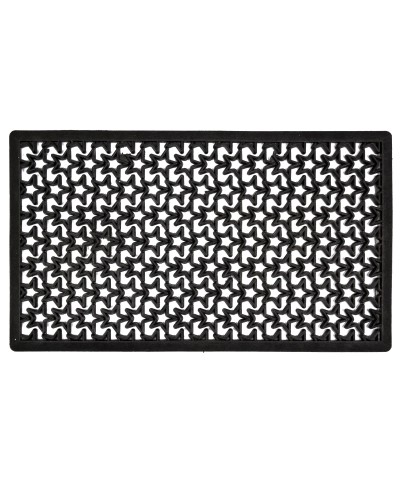 Ferramenta1.com | Zerbino stellato nero con bordo 40x70 cm - PZ 5