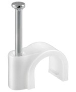 Ferramenta1.com | Fissacavi pvc c/chiodo  8 mm conf. 60 pz - CF 6