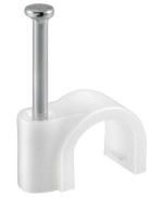 Ferramenta1.com | Fissacavi pvc c/chiodo 14 mm conf. 40 pz - CF 1