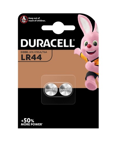 Ferramenta1.com | Duracell batteria a bottone lr44 bl 2 pz - BL 10