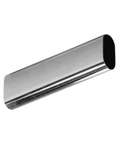 Ferramenta1.com | Tubo per armadio ovale cromato 30x15 mm da 3 m - PZ 10