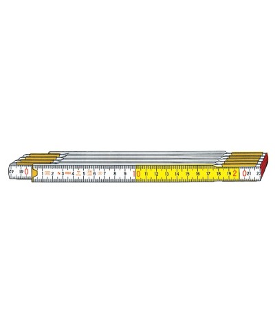 Ferramenta1.com | Doppio metro stabila 717 10 aste legno bian giall - PZ 10
