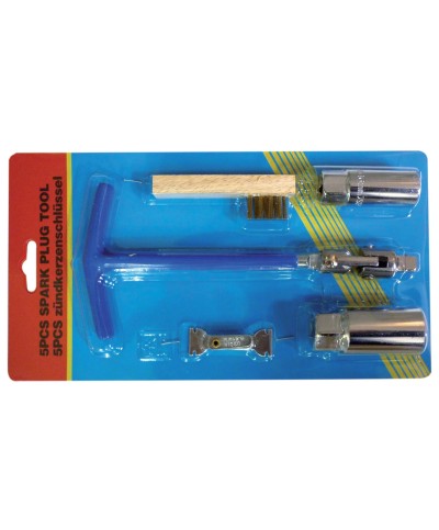 Ferramenta1.com | Chiave per candele con spazzolino set 5 pz - CF 1