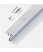 Ferramenta1.com | Raccordo a t per parquet grigio spazzol 100 cm - PZ 1