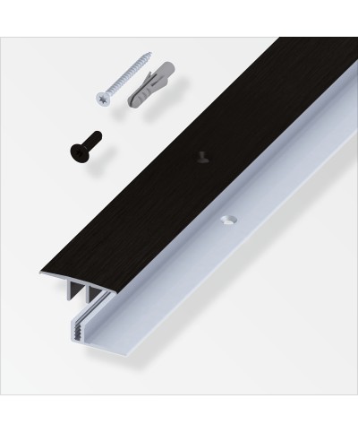 Ferramenta1.com | Raccordo a t per parquet nero spazzol 100 cm - PZ 1