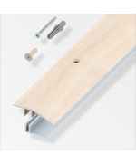 Ferramenta1.com | Terminale a scivolo per parquet rovere crema 100 cm - PZ 1