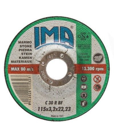 Ferramenta1.com | Ima disco p/marmo d 115x3,2 mm - PZ 25