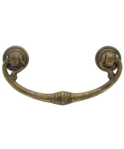 Ferramenta1.com | Maniglia ottone 03027  82x40 mm anticato** - PZ 25