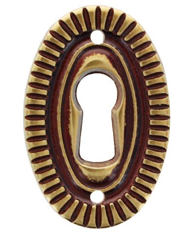 Ferramenta1.com | Bocchetta ottone 30643 25x38 mm patine** - PZ 50