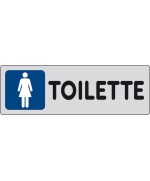Ferramenta1.com | Etichetta adesiva 150x50 toilette (f) - PZ 10