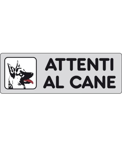 Ferramenta1.com | Etichetta adesiva 150x50 attenti al cane - PZ 10