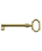 Ferramenta1.com | Chiave per mobili 33727 27x69 mm ottone lucido - PZ 25