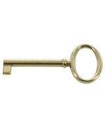 Ferramenta1.com | Chiave per mobili 33706 34x73 mm ottone lucido** - PZ 25