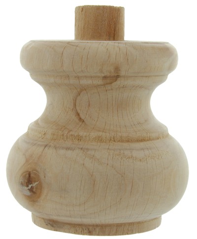 Ferramenta1.com | Piede in legno ontano 53008 80x75 mm - PZ 8