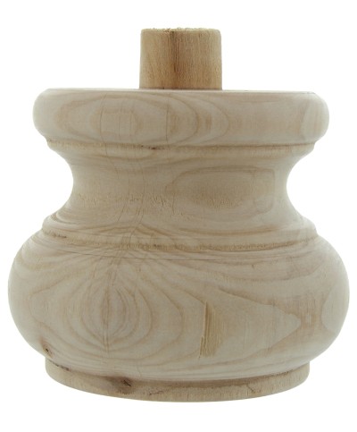 Ferramenta1.com | Piede in legno ontano 53008 95x75 mm - PZ 8