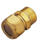 Ferramenta1.com | Raccordo ottone diritto bicono m/gas 12x1/2 pes - PZ 10