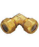 Ferramenta1.com | Gomito ottone doppio bicono 16x1/2 - PZ 10