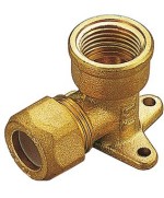 Ferramenta1.com | Gomito ottone flangiato bicono f/gas 14x1/2 - PZ 10