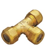 Ferramenta1.com | Tee ottone tre biconi 12x1/2 pesanti - PZ 5