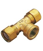 Ferramenta1.com | Tee ottone due biconi - f/gas 14x1/2 - PZ 10