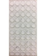 Ferramenta1.com | Paracolpo goccia adesivo 10x3 mm trasparente* - PZ 1000