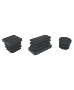 Ferramenta1.com | Puntale alettato quadrato 40x40 mm plast nero* - PZ 200