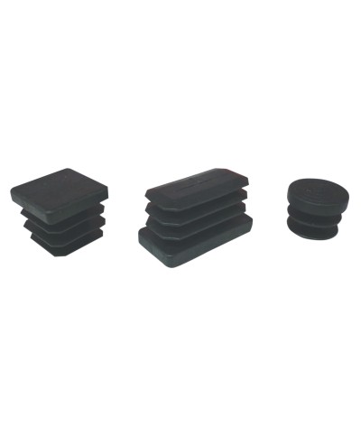 Ferramenta1.com | Puntale alettato rettangol 20x30 mm plast nero* - PZ 200