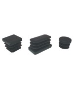 Ferramenta1.com | Puntale alettato rettangol 20x30 mm plast nero* - PZ 200