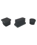 Ferramenta1.com | Puntale alettato rettangol 20x40 mm plast nero* - PZ 100