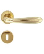 Ferramenta1.com | Maniglia goccia art.m82 c/bocchetta oro lucido - PZ 1
