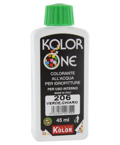 Ferramenta1.com | Colorante kolor one 45 ml verde chiaro 206 - PZ 12
