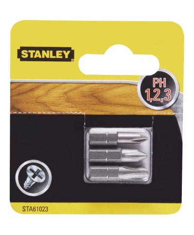 Ferramenta1.com | Piranha stanley sta61023 (x61023)  3 inserti mm.25 ph 1-2-3 - PZ 1